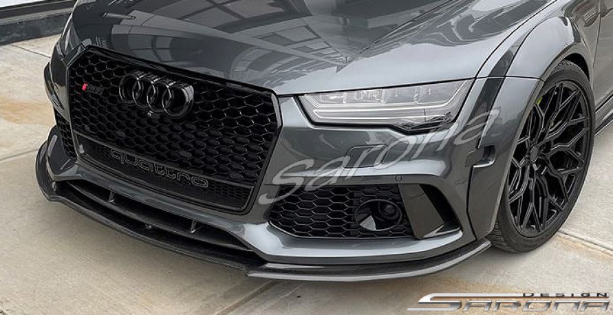 Custom Audi A7  All Styles Front Add-on Lip (2013 - 2017) - $490.00 (Part #AD-008-FA)