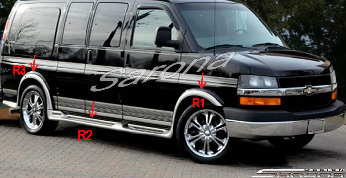 running boards for chevy express van