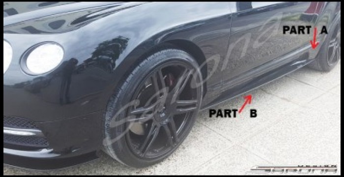 Custom Bentley GTC  Coupe Side Skirts (2004 - 2011) - $890.00 (Part #BT-021-SS)