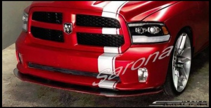 Custom Dodge Ram  Truck Front Lip/Splitter (2013 - 2018) - $290.00 (Part #DG-045-FA)