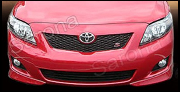 Custom Toyota Corolla  Sedan Front Lip/Splitter (2009 - 2010) - $120.00 (Part #TY-014-FA)